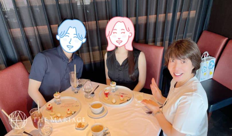 和歌山・大阪泉南の結婚相談所テマリアージュで成婚退会したアラサーカップルの成婚祝賀会画像